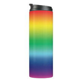 Pride regenboogvlag kleuren lgbtq lgbt patroon thermosbeker