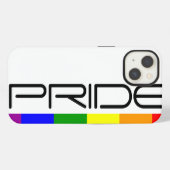 Pride Regenboorlog Moderne en Strakke Ontwerp iPhone Hoesje (Achterkant horizontaal)