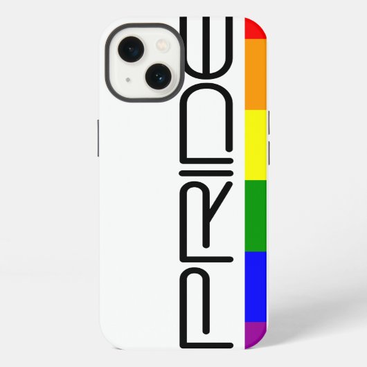 Pride Regenboorlog Moderne en Strakke Ontwerp iPhone Hoesje (Achterkant)
