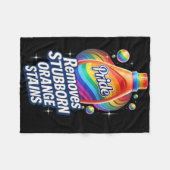 Pride Removes Stubborn Orange Stains Anti Trump  Fleece Deken (Voorkant (Horizontaal))