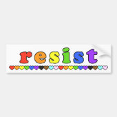 Pride Resist Bumper Bumpersticker (Voorkant)