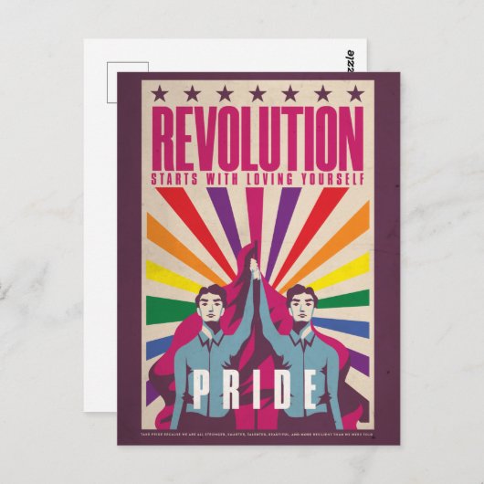 Pride Revolution Briefkaart (Voorkant / Achterkant)