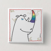 Pride Rhino Button (Voorkant)