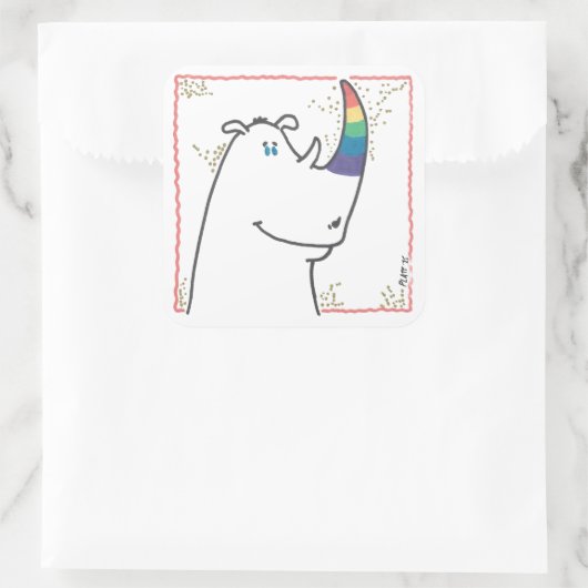 Pride Rhino sticker (Tas)