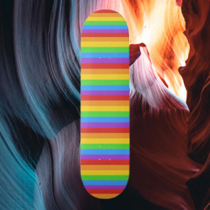 Pride Ride: horizontale regenboogvlag Persoonlijk Skateboard