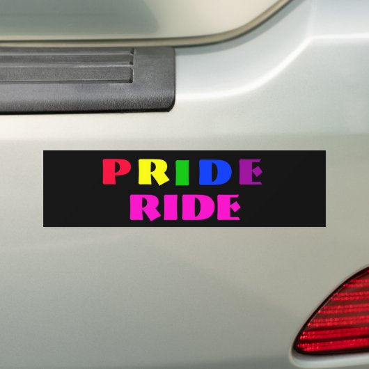 Pride Ride II Bumpersticker (Op auto)
