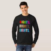 Pride Rights BLM-rechten - LGBT-rechten T-shirt (Voorkant volledig)