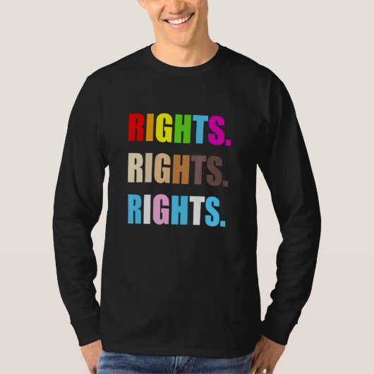Pride Rights BLM-rechten - LGBT-rechten T-shirt (Voorkant)