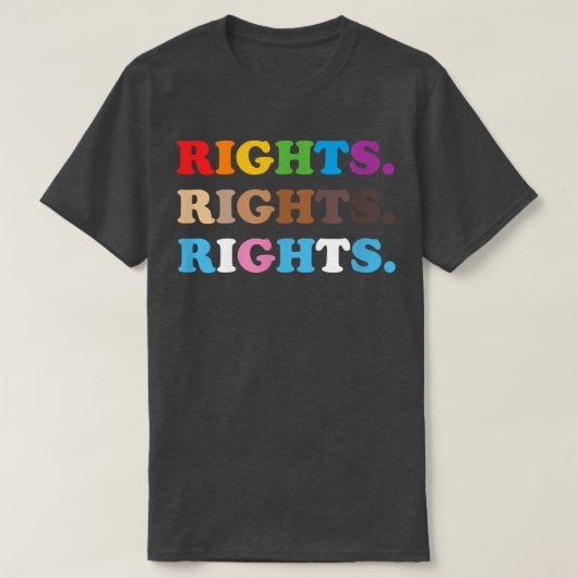 Pride Rights BLM Rights LGBT Rights Equality Pride T-shirt (Design voorkant)