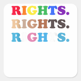 Pride Rights LGBT LGBT Gay transgender pride Copy Vierkante Sticker