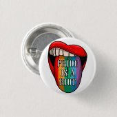PRIDE Riot Ronde Button 3,2 Cm (Voorkant /achterkant)