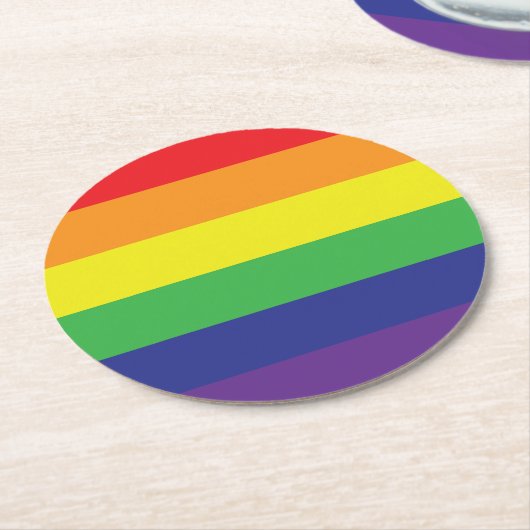 Pride Ronde Kartonnen Onderzetter (Gebogen)