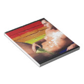 PRIDE Rooftop Hunk - origineel schilderij Notitieblok (Schuin)