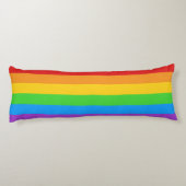Pride Rust: Regenboogvlag Lichaamskussen (Achterkant)
