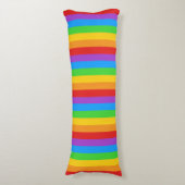 Pride Rust: Regenboogvlag Lichaamskussen (Voorkant Verticaal)