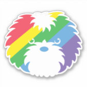 Pride Sammy Dog Vinyl Sticker (Voorkant)