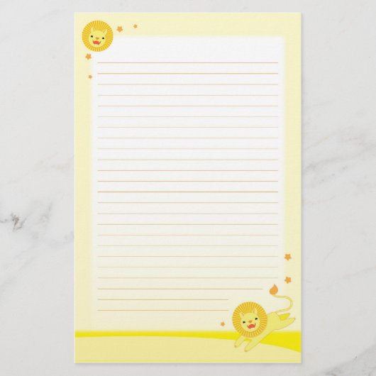 Pride schattige leeuw briefpapier papier (Voorkant)