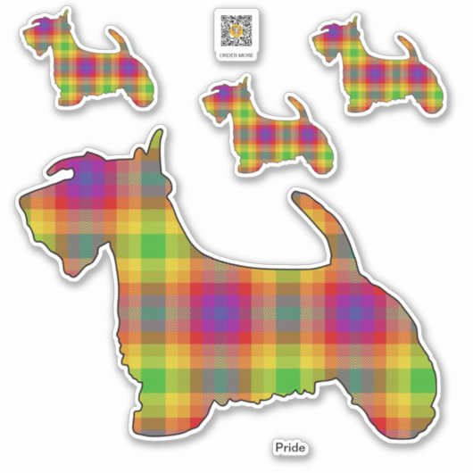 Pride Scottie Sticker (Voorkant)