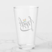 Pride Script Heart Glas (Achterkant)