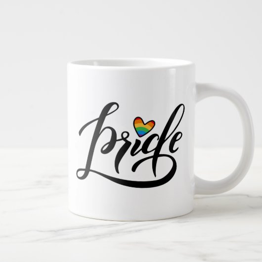 Pride Script Heart Grote Koffiekop (Rechts)