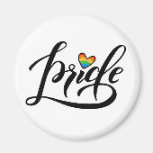 Pride Script Heart Magneet (Voorkant)