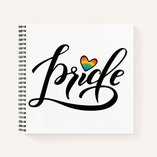 Pride Script Heart Notitieboek (Voorkant)