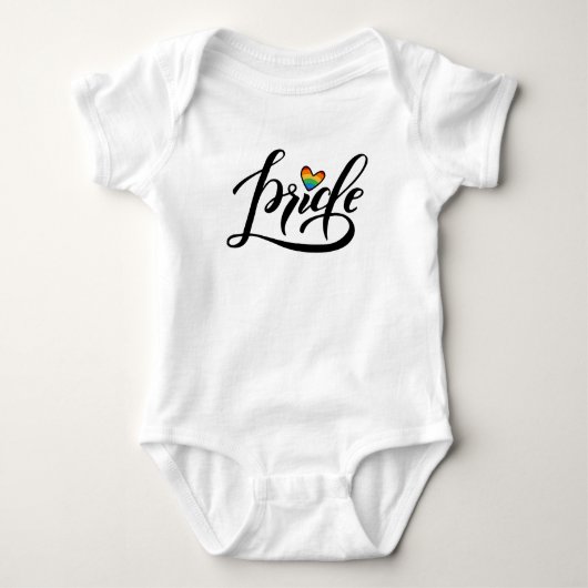 Pride Script Heart Romper (Voorkant)