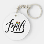 Pride Script Heart Sleutelhanger (Achterkant)