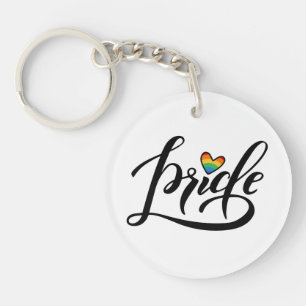 Pride Script Heart Sleutelhanger