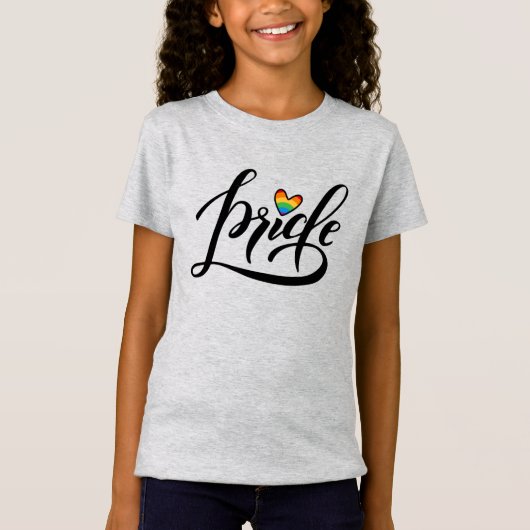 Pride Script Heart T-shirt (Voorkant)