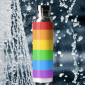 Pride Shield: Regenboogvlag Waterfles