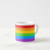 Pride Shot: Regenboogvlag Espresso Kop (Voorkant rechts)