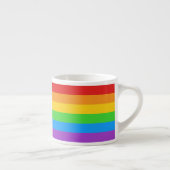 Pride Shot: Regenboogvlag Espresso Kop (Rechts)