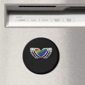Pride - Skeleton Hands Holding Heart Classic Magneet (Insitu (Vaatwasser))