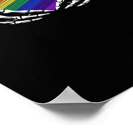 Pride - Skeleton Hands Holding Heart Classic Poster (Hoek)