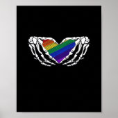 Pride - Skeleton Hands Holding Heart Classic Poster (Voorkant)