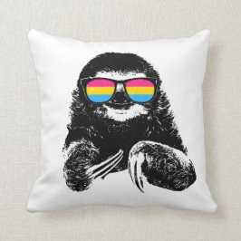 Pride Sloth Pansexual Flag zonnebril Kussen