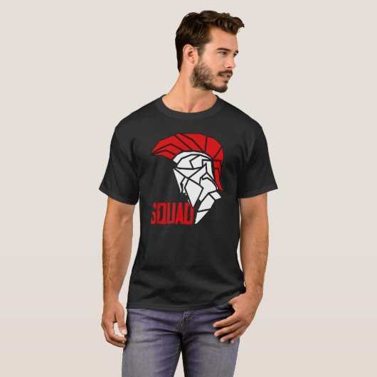 Pride Spartaanse helm Spartan Squad T-shirt (Voorkant volledig)