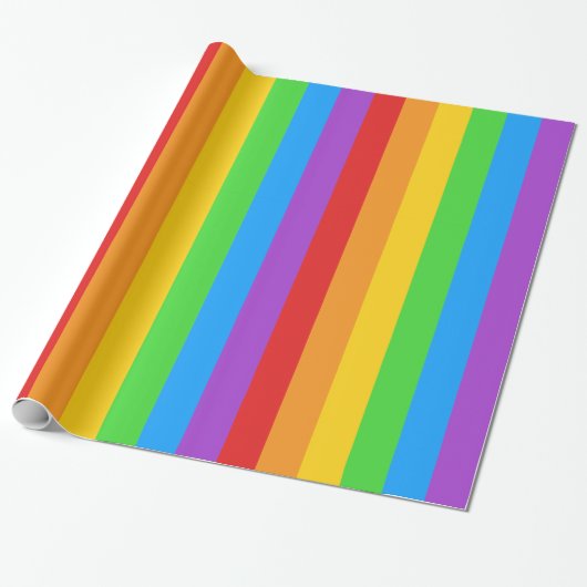Pride Spectrum: Regenboogvlag Cadeaupapier (Uitgerold)