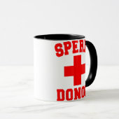 PRIDE SPERM DONOR DISPENSER FUNNY HALLOEEN COSTUM MOK (Voorkant rechts)