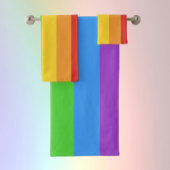 Pride Splash: Regenboogvlag Bad Handdoek