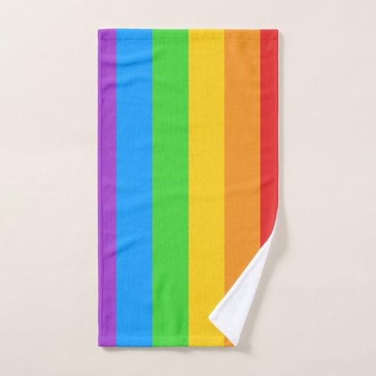 Pride Splash: Regenboogvlag Bad Handdoek (Handdoek)
