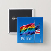 'Pride' Square Button (Voorkant /achterkant)