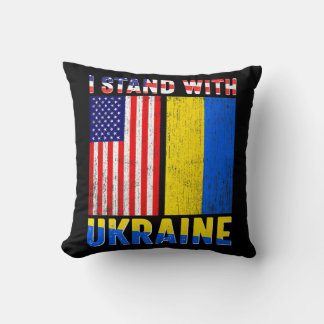 Pride stand met Oekraïne  - amerika in Oekraïne Kussen