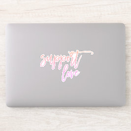 Pride Statement Support Love Pink Glitter-laptop Sticker