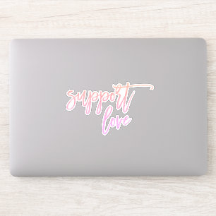 Pride Statement Support Love Pink Glitter-laptop Sticker