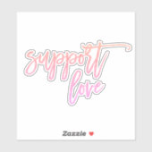 Pride Statement Support Love Pink Glitter-laptop Sticker (Vel)