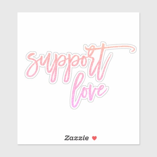 Pride Statement Support Love Pink Glitter-laptop Sticker (Vel)