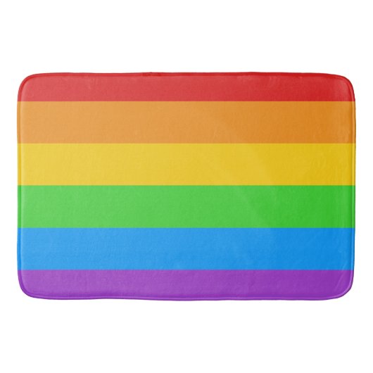 Pride Step: Regenboogvlag Badmat (Voorkant)