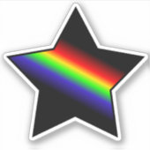 Pride Ster Sticker (Voorkant)